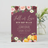 ラブブルゴーニュのフローラベビーシャワーの秋 招待状 (スタンド正面)