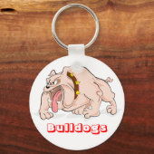 ラブブルドッグカートゥーンブルドッグパピードッグキーチェーン キーホルダー (正面)