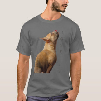 ラブブルドッフランスのグフレンチママパパドッグパピーペット Tシャツ