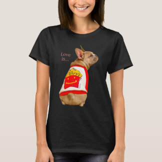 ラブブルドッフランスのドフレンチーママパパドッグパピペ Tシャツ