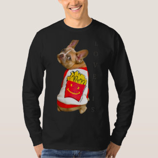 ラブブルドッフランスのドフレンチーママパパドッグパピペ Tシャツ