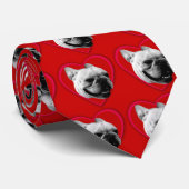 ラブブルフランスのドッグのネクタイ ネクタイ (ロール)