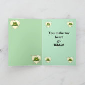 ラブブルフロッグハッピーバレンタインデーカード シーズンカード (内部)