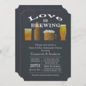 ラブブルーイングバーベキューリハーサルディナー招待状 招待状 (正面/裏面)