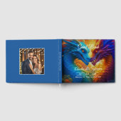 ラブブルーカラフルズのゲスト結婚ブックにドラゴン ゲストブック (全面)