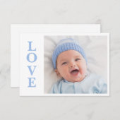 ラブブルータイポグラフィ写真誕生発表 (正面/裏面)