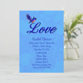 ラブブルーバードブライダルシャワー 招待状 (スタンド正面)