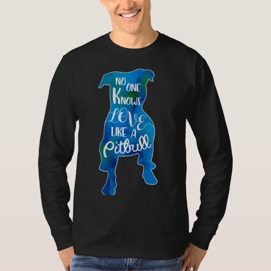 ラブブルーピットブル色 Tシャツ (正面)