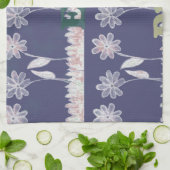 ラブブルーベビーシャワーの色 キッチンタオル (折り畳み)