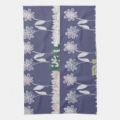 ラブブルーベビーシャワーの色 キッチンタオル (縦)