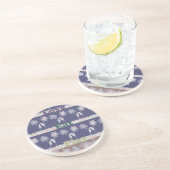 ラブブルーベビーシャワーの色 コースター (側面)