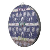 ラブブルーベビーシャワーの色 ダーツボード (正面右)