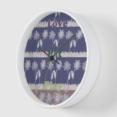 ラブブルーベビーシャワーカラー.png 壁時計 (傾斜)