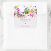 ラブブルー&イエローバードで手作り スクエアシール (バッグ)