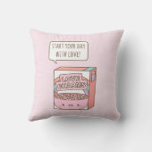 ラブブレックファーストシリアルで一日を始める クッション (裏面)