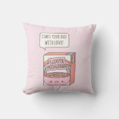 ラブブレックファーストシリアルで一日を始める クッション (正面)