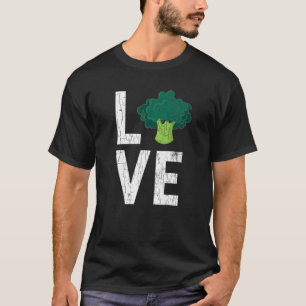 ラブブロッコリーおもしろいビーガン野菜ベジタリアンGr Tシャツ