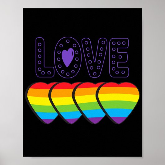 ラブプライド。LGBT+プライド。プライド愛 ポスター (正面)