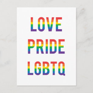 ラブプライドLGBTQ ポストカード