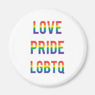 ラブプライドLGBTQ マグネット