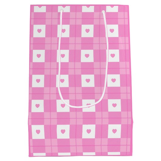 ラブプライモダンドピンクハートコレクション ミディアムペーパーバッグ (裏面)