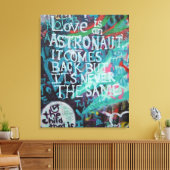 ラブプラハウォールグラフィティ通りアート,アーバン実在 キャンバスプリント (インサイチュ (リビング))