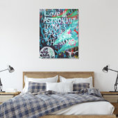 ラブプラハウォールグラフィティ通りアート,アーバン実在 キャンバスプリント (インサイチュ (寝室))