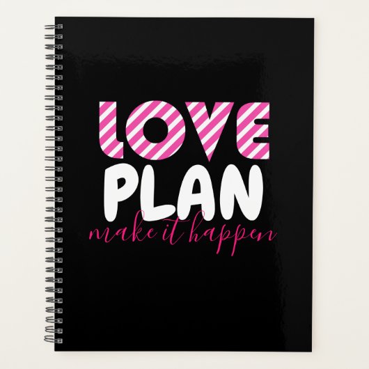 ラブプラン実現やる気を起こさせる引用文 プランナー手帳 (正面)