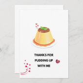 ラブプリンのカード写真フレーム 招待状 (正面/裏面)