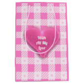 ラブプレイドピンクモダンコレクション ミディアムペーパーバッグ (正面)