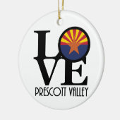 ラブプレスコットバレーアリゾナ セラミックオーナメント (左)