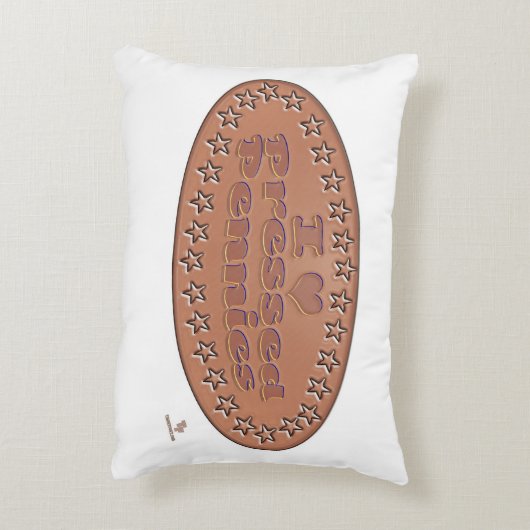 ラブプレスペニーおもしろい収集デザイン アクセントクッション (裏面(縦))