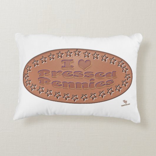 ラブプレスペニーおもしろい収集デザイン アクセントクッション (裏面)