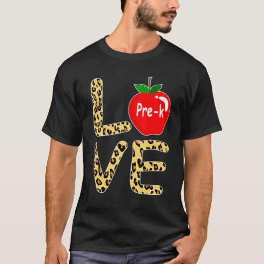 ラブプレKレオパード新学期先生学生 Tシャツ (正面)