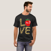 ラブプレKレオパード新学期先生学生 Tシャツ (正面フル)