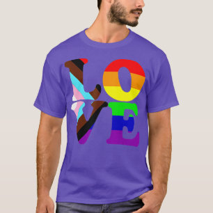 ラブプログレスゲイプライドLGBT Tシャツ