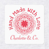 ラブプロダクトラボで手作りパーソナライズされたの花 ラベル (デザイン2)