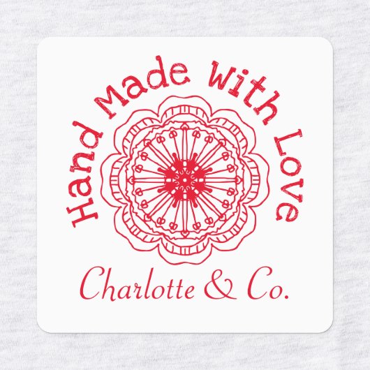 ラブプロダクトラボで手作りパーソナライズされたの花 ラベル (デザイン2)