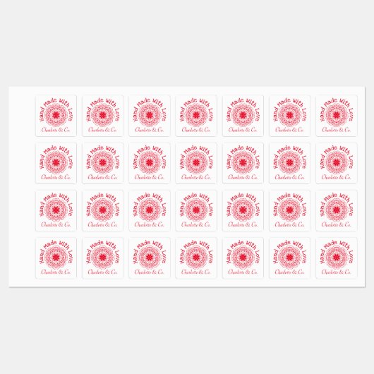 ラブプロダクトラボで手作りパーソナライズされたの花 ラベル (シート)