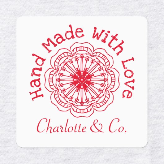 ラブプロダクトラボで手作りパーソナライズされたの花 ラベル (デザイン1)