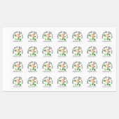 ラブプロダクト手作りピンクローズパーソナライズされた ラベル (シート)