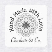 ラブプロダクト手作り花パーソナライズされた ラベル (デザイン2)