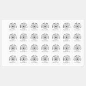 ラブプロダクト手作り花パーソナライズされた ラベル (シート)