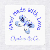 ラブプロダクト手作り蝶パーソナライズされた ラベル (デザイン1)