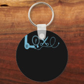 ラブヘアスタイリングヘアスタイリスト キーホルダー (正面)