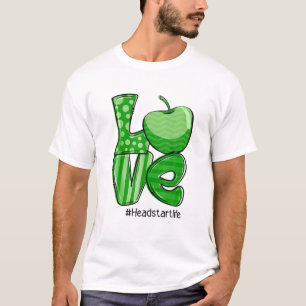ラブヘッドスタートライフアイリッシュシャームロックハッピーサンパトリ Tシャツ