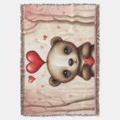 ラブベア1 スローブランケット (正面縦)