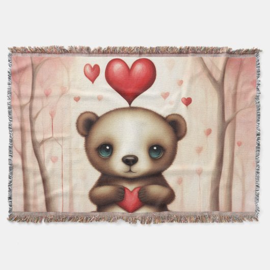 ラブベア1 スローブランケット (正面)