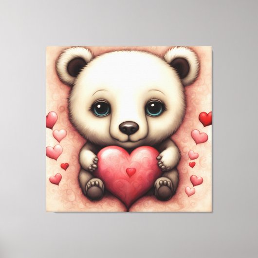 ラブベア2 キャンバスプリント (正面)