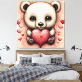 ラブベア2 キャンバスプリント (インサイチュ (寝室))